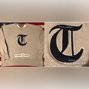 Vintage 90s Tommy Hilfiger Varsity Letterman Sweatshirt XL Rlpc Rrl Rlx stadium
